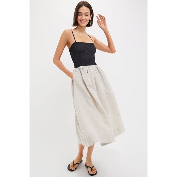 CIAO LUCIA Oatmeal Mael Dress NWT L Retail $365 Tuckernuck - Picture 1 of 7